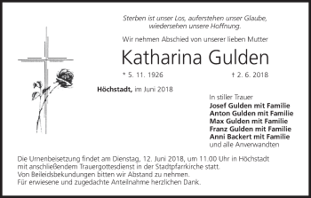 Anzeige von Katharina Gulden von MGO