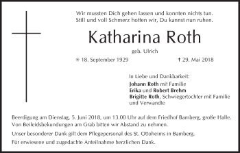Anzeige von Katharina Roth von MGO