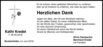 Anzeige von Kathi Kredel von MGO