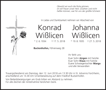 Anzeige von Konrad  Wißlicen von MGO