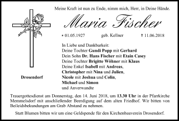 Anzeige von Maria Fischer von MGO