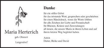 Anzeige von Maria Herterich von MGO