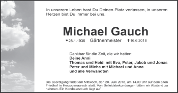 Anzeige von Michael Gauch von MGO