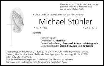 Anzeige von Michael Stühler von MGO