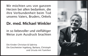 Anzeige von Michael Winkler von MGO