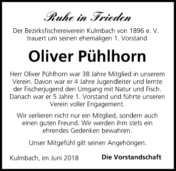 Anzeige von Oliver Pühlhorn von MGO