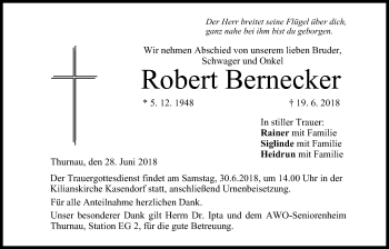 Anzeige von Robert Bernecker von MGO