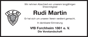 Anzeige von Rudi Martin von MGO