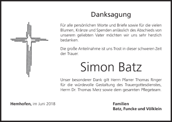 Anzeige von Simon Batz von MGO