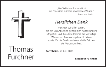 Anzeige von Thomas Furchner von MGO