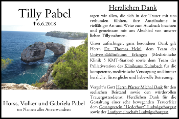 Anzeige von Tilly Pabel von MGO