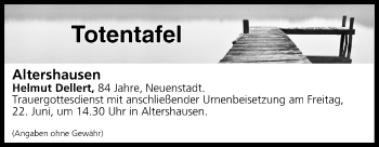 Anzeige von Totentafel vom 21.06.2018 von MGO