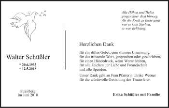 Anzeige von Walter Schüßler von MGO