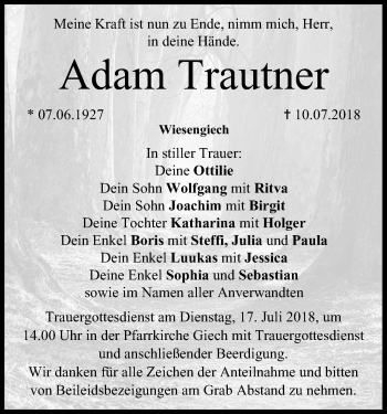 Anzeige von Adam Trautner von MGO