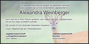 Anzeige von Alexandra Weinberger von MGO
