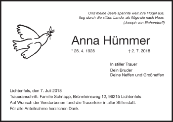 Anzeige von Anna Hümmer von MGO