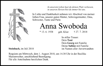 Anzeige von Anna Swoboda von MGO