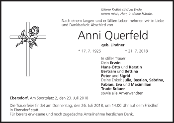 Anzeige von Anni Querfeld von MGO