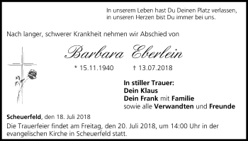 Anzeige von Barbara Eberlein von MGO