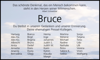 Anzeige von Bruce  von MGO