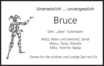 Anzeige von Bruce  von MGO