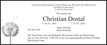 Anzeige von Christian Dostal von MGO