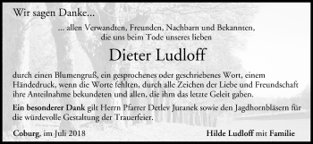 Anzeige von Dieter Ludloff von MGO
