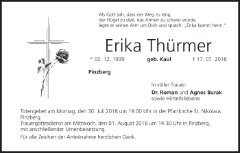 Anzeige von Erika Thürmer von MGO