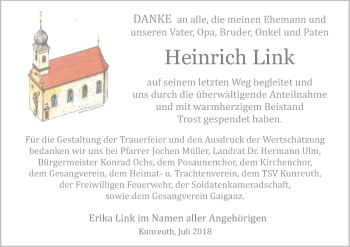 Anzeige von Heinrich Link von MGO