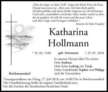 Anzeige von Katharina Hollmann von MGO