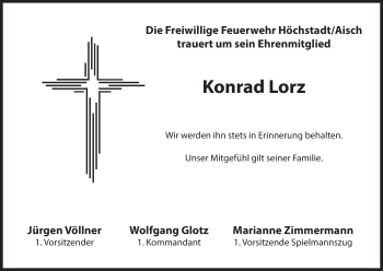 Anzeige von Konrad Lorz von MGO