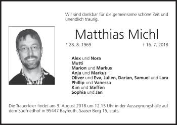 Anzeige von Matthias Michl von MGO