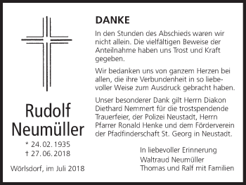 Anzeige von Rudolf Neumüller von MGO