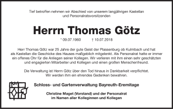 Anzeige von Thomas Götz von MGO