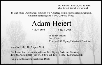 Anzeige von Adam Heiert von MGO