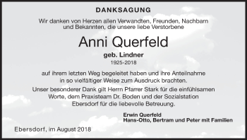 Anzeige von Anni Querfeld von MGO