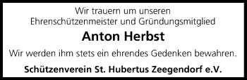Anzeige von Anton Herbst von MGO