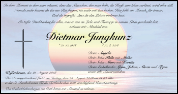 Anzeige von Dietmar Jungkunz von MGO