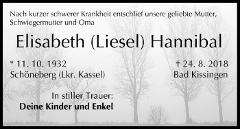 Anzeige von Elisabeth Hannibal von MGO