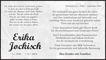 Anzeige von Erika Jokisch von MGO
