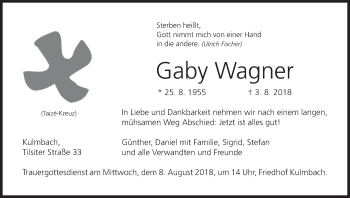 Anzeige von Gaby Wagner von MGO