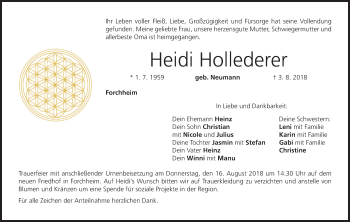 Anzeige von Heidi Hollederer von MGO