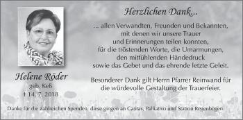 Anzeige von Helene Röder von MGO