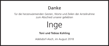 Anzeige von Inge  von MGO