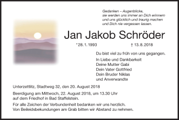 Anzeige von Jan Jakob Schröder von MGO