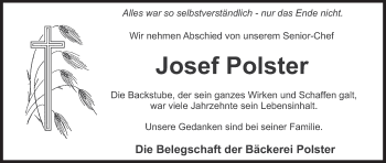 Anzeige von Josef Polster von MGO