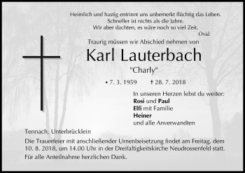 Anzeige von Karl Lauterbach von MGO