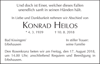 Anzeige von Konrad Heilos von MGO