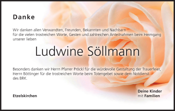 Anzeige von Ludwine Söllmann von MGO