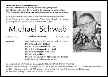 Anzeige von Michael Schwab von MGO